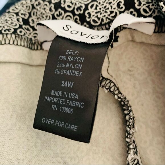 Savion Black White Cropped Pants - Picture 4 of 4